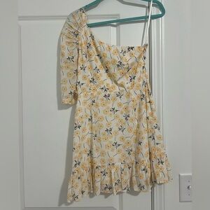 Petal & Pup Floral One Shoulder Mini Dress